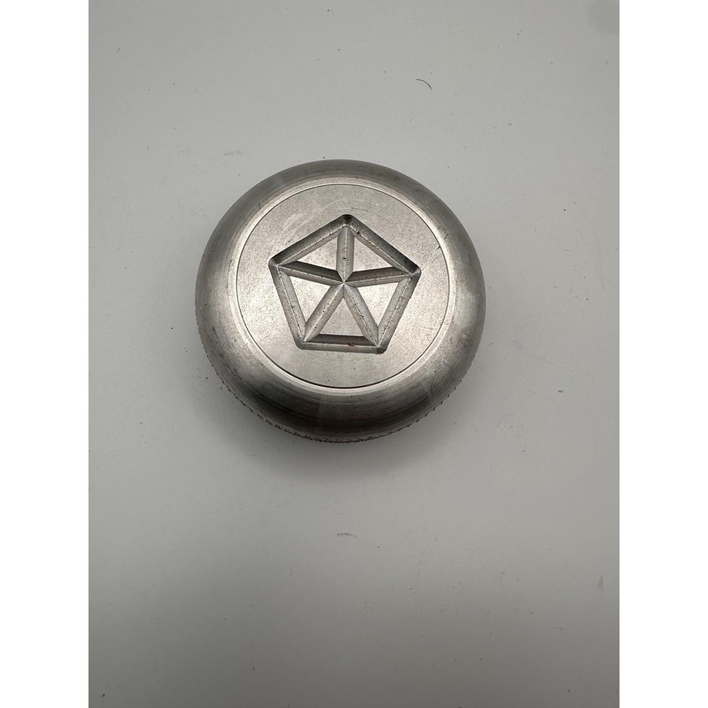 Chrysler Silver Aluminum Manual Shift Knob Pentastar Logo Shifter Handle Car